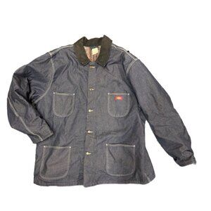 Dickies Denim Blanket Lined Chore Work Trucker Jacket Coat XXX-LARGE VINTAGE 90s